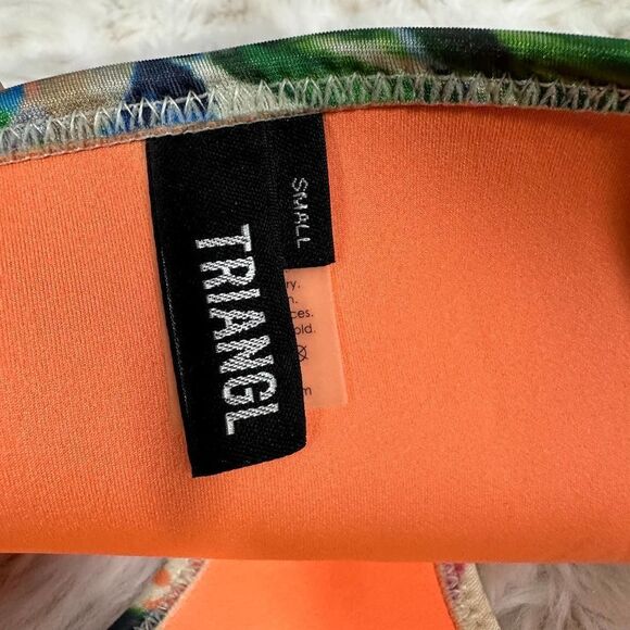 Triangl Neoprene Floral Bikini Bottom Size Small - Picture 3 of 5